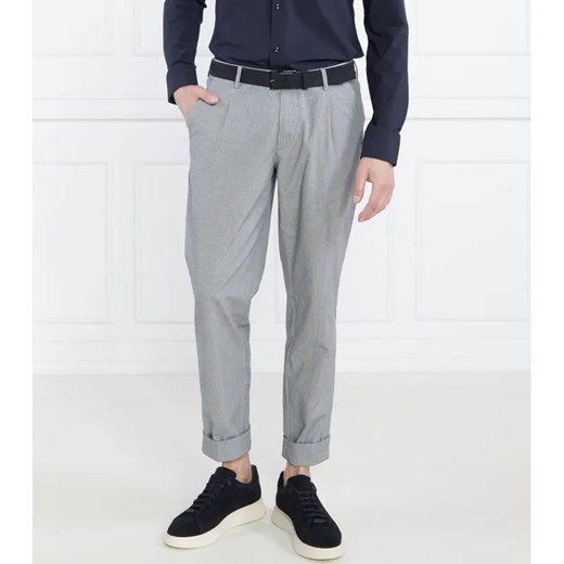 BOSS BLACK Spodnie Kaito1-PL | z dodatkiem lnu ze sklepu Gomez Fashion Store w kategorii Spodnie męskie - zdjęcie 184505802