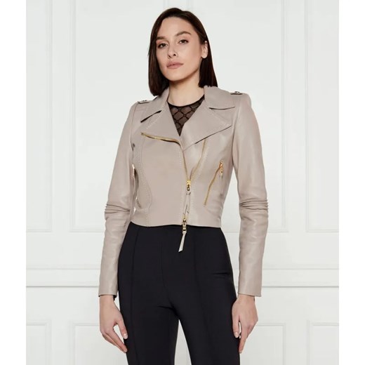 Elisabetta Franchi Skórzana kurtka | Slim Fit ze sklepu Gomez Fashion Store w kategorii Kurtki damskie - zdjęcie 184505911