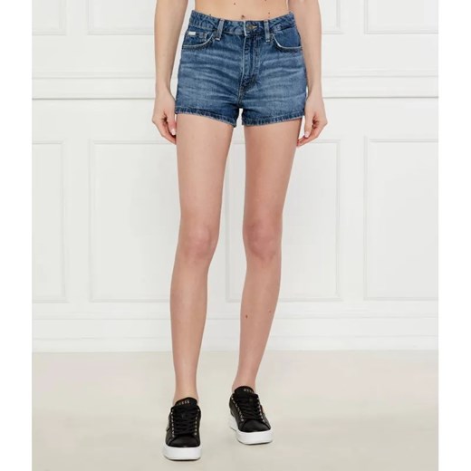 Guess Jeans Jeansowe szorty | Regular Fit | z dodatkiem lnu ze sklepu Gomez Fashion Store w kategorii Szorty - zdjęcie 184505912