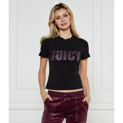 Juicy Couture T-shirt IMPACT SS | Slim Fit ze sklepu Gomez Fashion Store w kategorii Bluzki damskie - zdjęcie 184505953