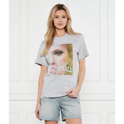 HUGO T-shirt Vintage Tee_14 | Relaxed fit ze sklepu Gomez Fashion Store w kategorii Bluzki damskie - zdjęcie 184505982