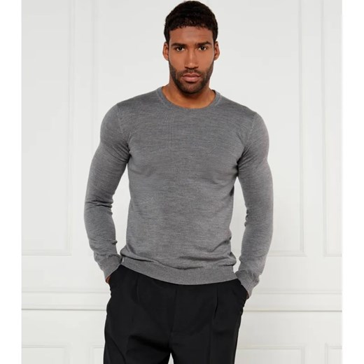 HUGO Wełniany sweter San Cedric-M1 | Regular Fit ze sklepu Gomez Fashion Store w kategorii Swetry męskie - zdjęcie 184506133