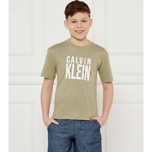 Calvin Klein Jeans T-shirt | Regular Fit ze sklepu Gomez Fashion Store w kategorii T-shirty chłopięce - zdjęcie 184506264