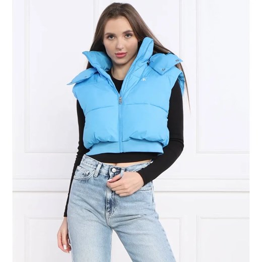 Calvin Klein Jeans Bezrękawnik LIGHTWEIGHT | Cropped Fit ze sklepu Gomez Fashion Store w kategorii Kamizelki damskie - zdjęcie 184506570