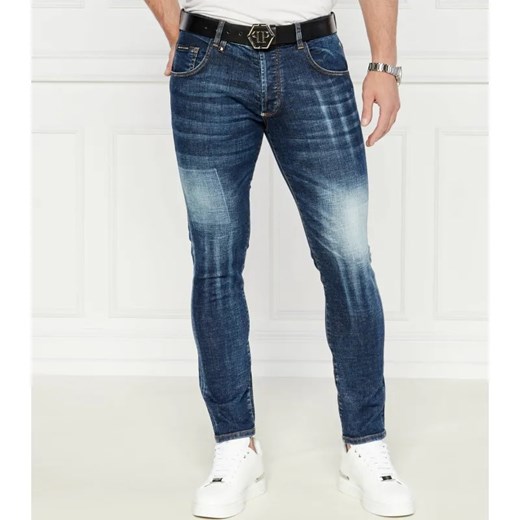 Philipp Plein Jeansy Skull | Skinny fit ze sklepu Gomez Fashion Store w kategorii Jeansy męskie - zdjęcie 184506621