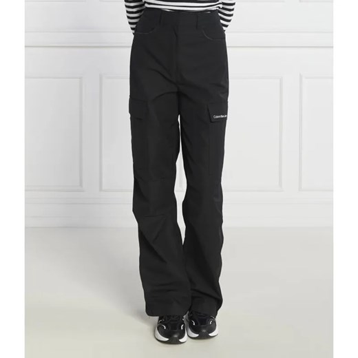 Calvin Klein Jeans Spodnie | Regular Fit ze sklepu Gomez Fashion Store w kategorii Spodnie damskie - zdjęcie 184506732