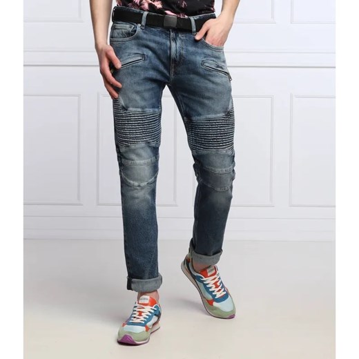 GUESS Jeansy PIN TUCK MOTO | Slim Fit ze sklepu Gomez Fashion Store w kategorii Jeansy męskie - zdjęcie 184506762