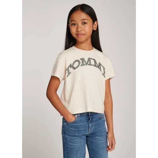 Tommy Hilfiger T-shirt | Regular Fit ze sklepu Gomez Fashion Store w kategorii Bluzki dziewczęce - zdjęcie 184507100
