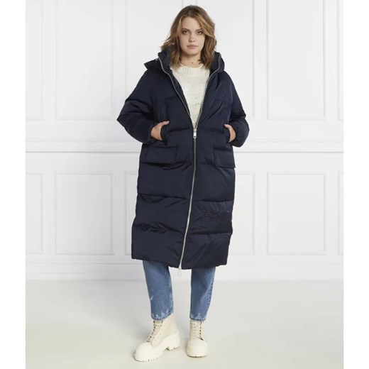 Tommy Hilfiger Puchowy płaszcz SATEEN HOODED MAXI Tommy Hilfiger XL Gomez Fashion Store okazja
