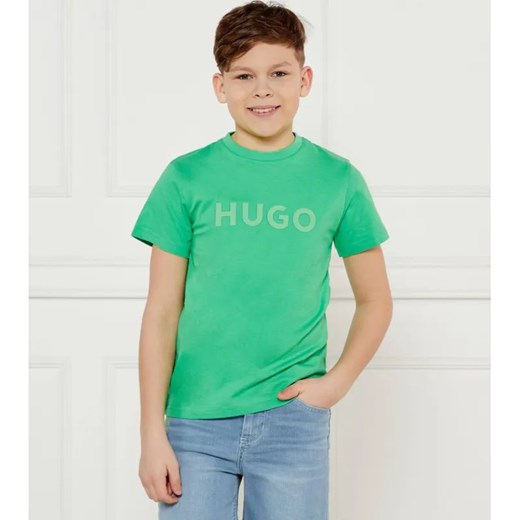 HUGO KIDS T-shirt | Regular Fit ze sklepu Gomez Fashion Store w kategorii T-shirty chłopięce - zdjęcie 184507723