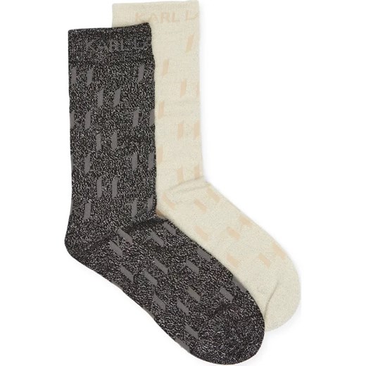 Karl Lagerfeld Skarpety 2-pack Monogram ze sklepu Gomez Fashion Store w kategorii Skarpetki damskie - zdjęcie 184507760