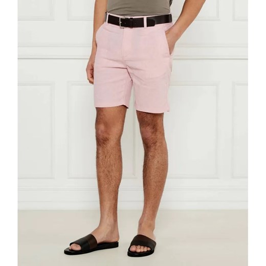BOSS ORANGE Lniane szorty DS-2-S | Tapered fit ze sklepu Gomez Fashion Store w kategorii Spodenki męskie - zdjęcie 184507860