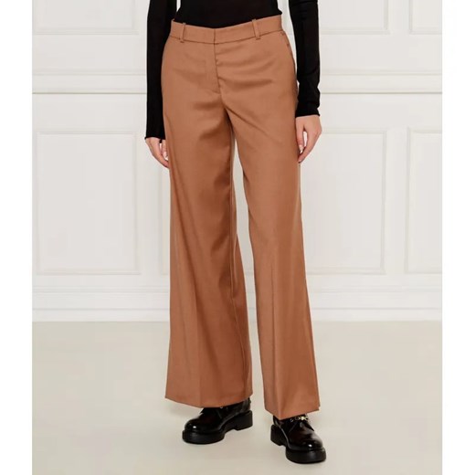 Pinko Wełniane spodnie BENEDETTI | flare fit ze sklepu Gomez Fashion Store w kategorii Spodnie damskie - zdjęcie 184508020