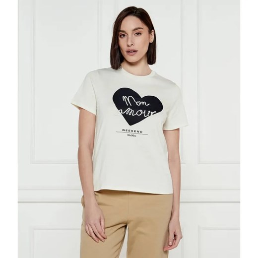 Weekend MaxMara T-shirt VELLO | Regular Fit ze sklepu Gomez Fashion Store w kategorii Bluzki damskie - zdjęcie 184508042
