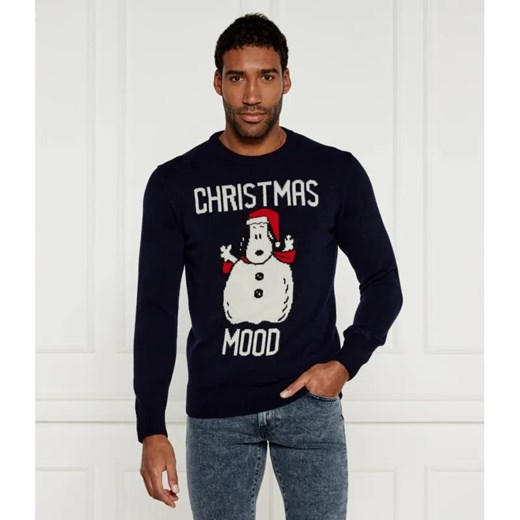 ST.Barth Sweter Heron ST. BARTH X PEANUTS | Regular Fit | z dodatkiem wełny i kaszmiru ze sklepu Gomez Fashion Store w kategorii Swetry męskie - zdjęcie 184508143