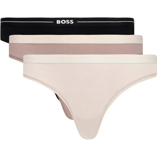 BOSS BLACK Stringi 3-pack L okazyjna cena Gomez Fashion Store
