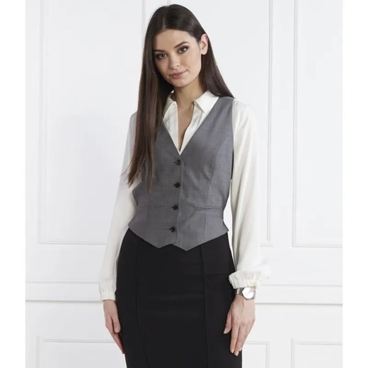 BOSS BLACK Wełniana kamizelka JEGARO | Regular Fit ze sklepu Gomez Fashion Store w kategorii Kamizelki damskie - zdjęcie 184508860