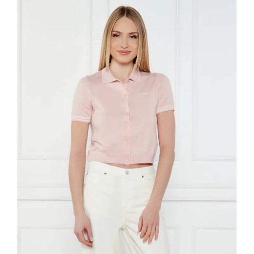 Guess Jeans Polo CARDI | Cropped Fit | z dodatkiem jedwabiu ze sklepu Gomez Fashion Store w kategorii Swetry damskie - zdjęcie 184508880