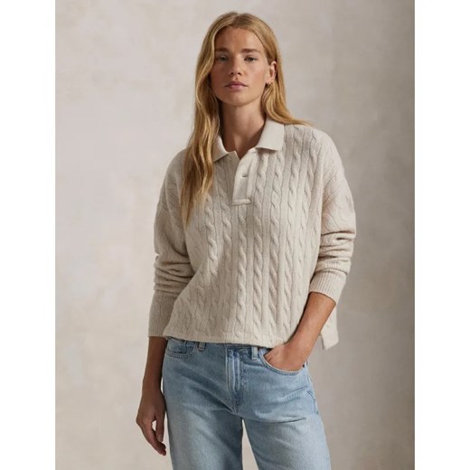 POLO RALPH LAUREN Wełniany sweter | Cropped Fit | z dodatkiem kaszmiru Polo Ralph Lauren XL Gomez Fashion Store promocja