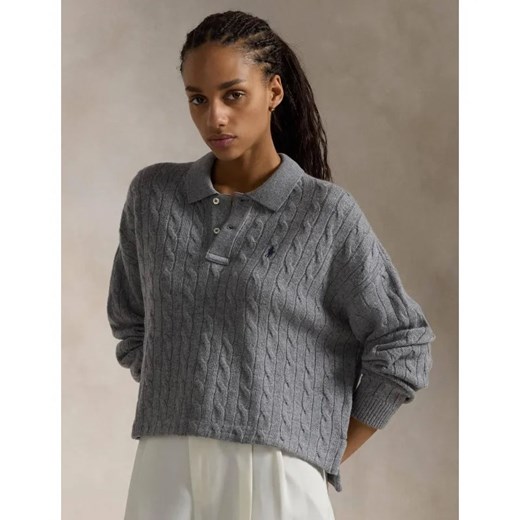 POLO RALPH LAUREN Wełniany sweter | Cropped Fit | z dodatkiem kaszmiru ze sklepu Gomez Fashion Store w kategorii Swetry damskie - zdjęcie 184509000