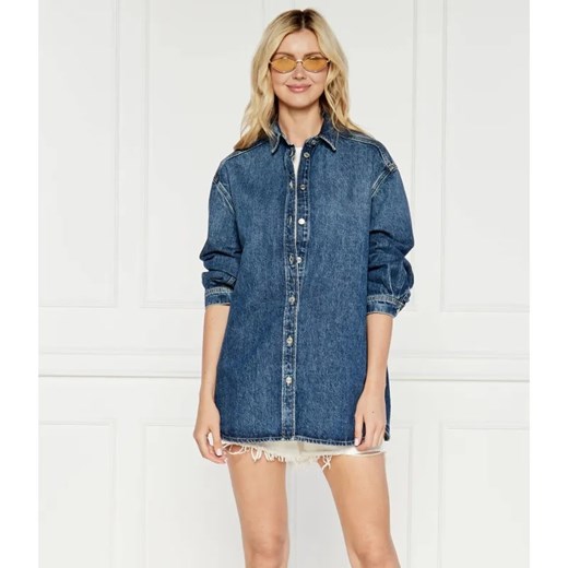 Samsøe Samsøe Jeansowa koszula SALEA | Oversize fit ze sklepu Gomez Fashion Store w kategorii Koszule damskie - zdjęcie 184509014