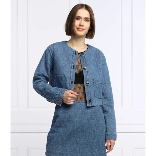 Pinko Kurtka jeansowa | Cropped Fit ze sklepu Gomez Fashion Store w kategorii Kurtki damskie - zdjęcie 184509100