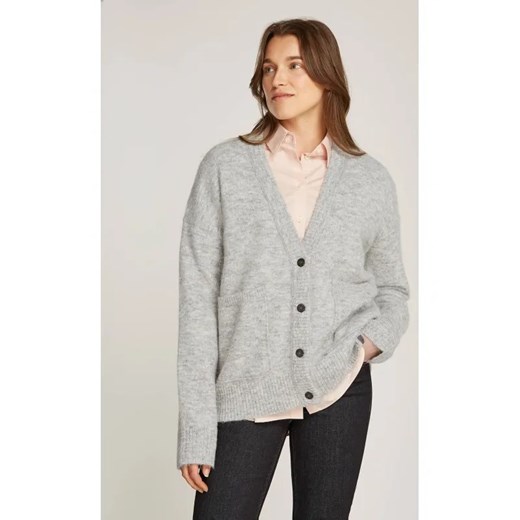 Calvin Klein Jeans Kardigan | Loose fit | z dodatkiem wełny ze sklepu Gomez Fashion Store w kategorii Swetry damskie - zdjęcie 184509231