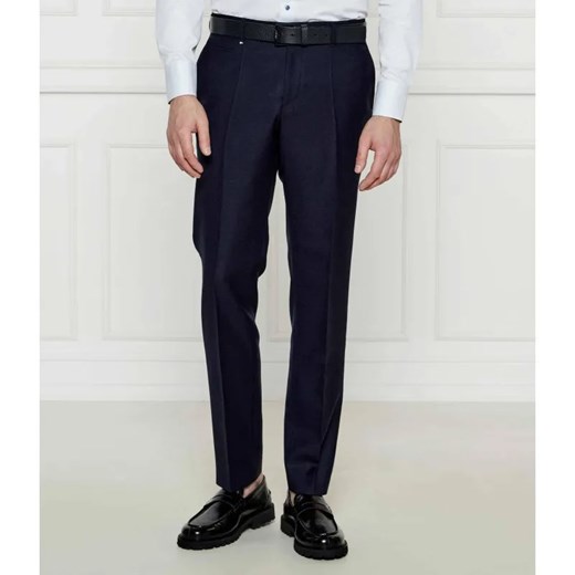 BOSS BLACK Wełniane spodnie C-Genius-243 | Slim Fit ze sklepu Gomez Fashion Store w kategorii Spodnie męskie - zdjęcie 184509284