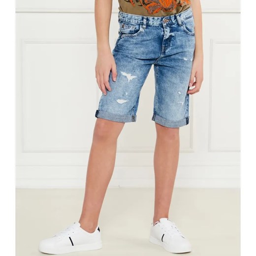 Guess Jeansowe szorty | Regular Fit | z dodatkiem lnu Guess 152 Gomez Fashion Store promocyjna cena