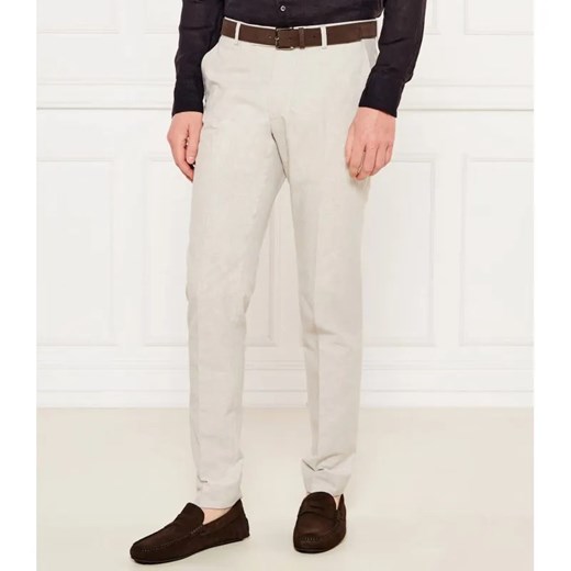 Karl Lagerfeld Spodnie chino | Regular Fit | z dodatkiem lnu ze sklepu Gomez Fashion Store w kategorii Spodnie męskie - zdjęcie 184509411