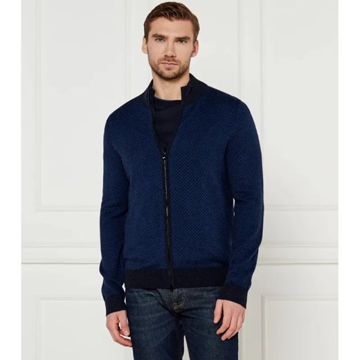 BOSS BLACK Wełniany kardigan H-Eltorno | Regular Fit ze sklepu Gomez Fashion Store w kategorii Swetry męskie - zdjęcie 184509442
