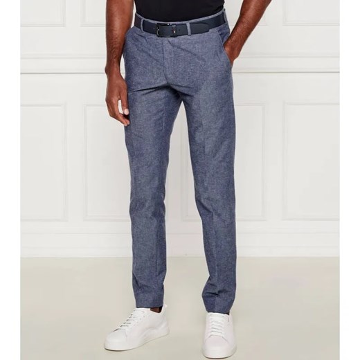 Karl Lagerfeld Spodnie chino | Regular Fit | z dodatkiem lnu ze sklepu Gomez Fashion Store w kategorii Spodnie męskie - zdjęcie 184509502
