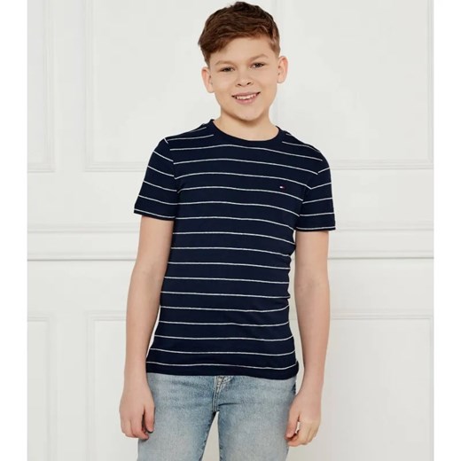 Tommy Hilfiger T-shirt | Regular Fit | z dodatkiem lnu ze sklepu Gomez Fashion Store w kategorii T-shirty chłopięce - zdjęcie 184509550