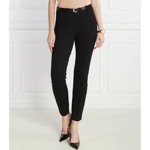 BOSS BLACK Spodnie Tanaina6 | Slim Fit | stretch ze sklepu Gomez Fashion Store w kategorii Spodnie damskie - zdjęcie 184509571