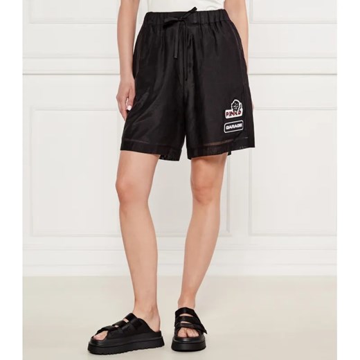 Pinko Szorty LEWIS | Relaxed fit | z dodatkiem jedwabiu Pinko L Gomez Fashion Store okazja