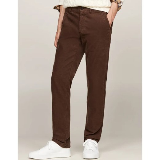 Tommy Hilfiger Spodnie chino Denton | Straight fit ze sklepu Gomez Fashion Store w kategorii Spodnie męskie - zdjęcie 184509660