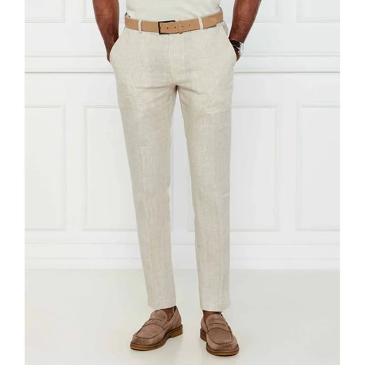 Joop! Lniane spodnie Sake | Slim Fit ze sklepu Gomez Fashion Store w kategorii Spodnie męskie - zdjęcie 184509771