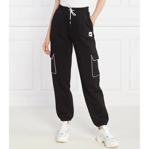 Karl Lagerfeld Spodnie dresowe ikonik 2.0 | Loose fit ze sklepu Gomez Fashion Store w kategorii Spodnie damskie - zdjęcie 184509891