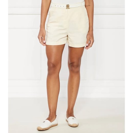 Tommy Hilfiger Szorty | Relaxed fit | z dodatkiem lnu ze sklepu Gomez Fashion Store w kategorii Szorty - zdjęcie 184510063