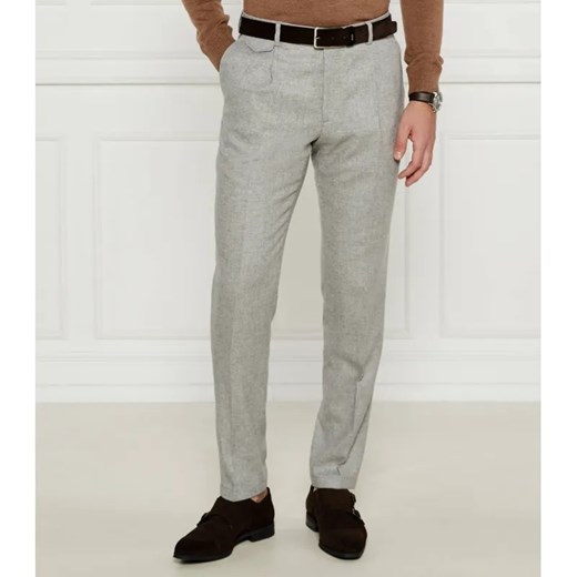 Windsor Wełniane spodnie 13 Silvi | Regular Fit | z dodatkiem kaszmiru ze sklepu Gomez Fashion Store w kategorii Spodnie męskie - zdjęcie 184510110