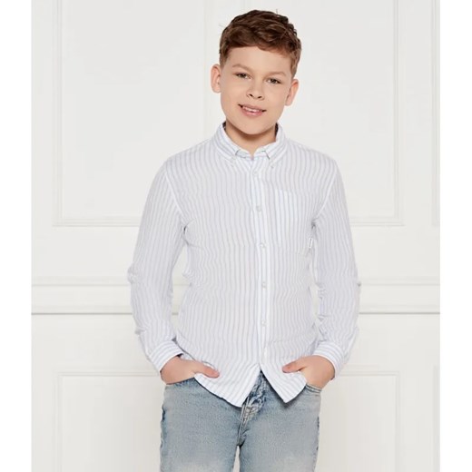 Tommy Hilfiger Lniana koszula | Regular Fit ze sklepu Gomez Fashion Store w kategorii Koszule chłopięce - zdjęcie 184510191