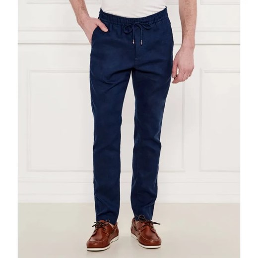 Tommy Hilfiger Lniane spodnie chino HARLEM | Relaxed fit ze sklepu Gomez Fashion Store w kategorii Spodnie męskie - zdjęcie 184510304