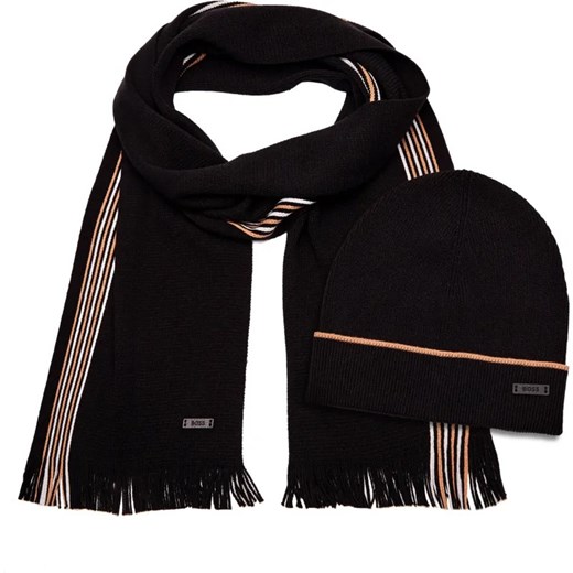 BOSS BLACK Szal + czapka Enzo Set ze sklepu Gomez Fashion Store w kategorii Czapki zimowe męskie - zdjęcie 184510351