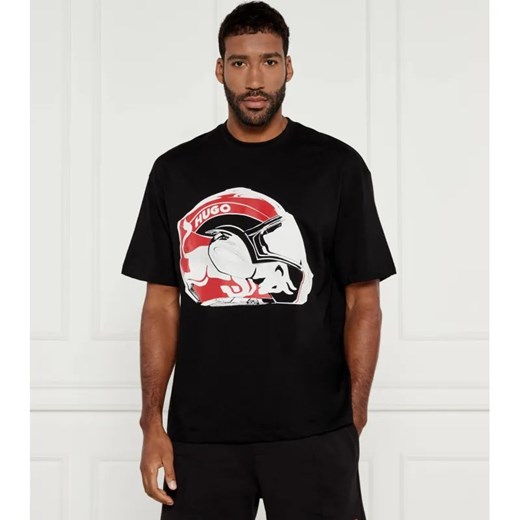 HUGO T-shirt HUGO x Racing Bulls | Regular Fit ze sklepu Gomez Fashion Store w kategorii T-shirty męskie - zdjęcie 184510521
