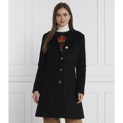 LAUREN RALPH LAUREN Wełniany płaszcz | z dodatkiem kaszmiru ze sklepu Gomez Fashion Store w kategorii Płaszcze damskie - zdjęcie 184510530