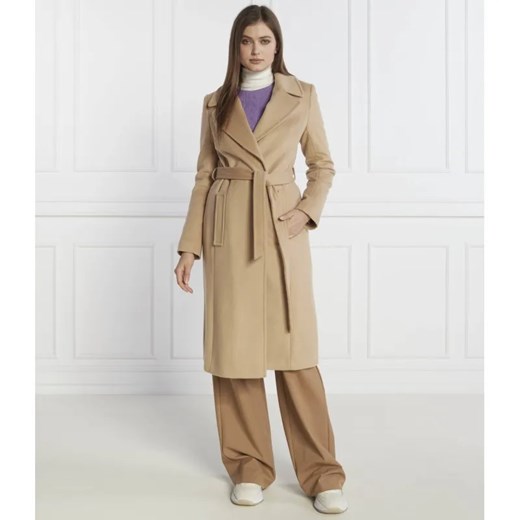 LAUREN RALPH LAUREN Wełniany płaszcz | z dodatkiem kaszmiru ze sklepu Gomez Fashion Store w kategorii Płaszcze damskie - zdjęcie 184510593