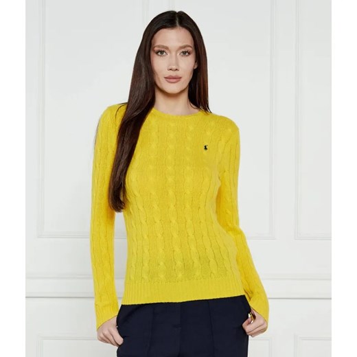 POLO RALPH LAUREN Wełniany sweter JULIANNA | Slim Fit | z dodatkiem kaszmiru ze sklepu Gomez Fashion Store w kategorii Swetry damskie - zdjęcie 184510610