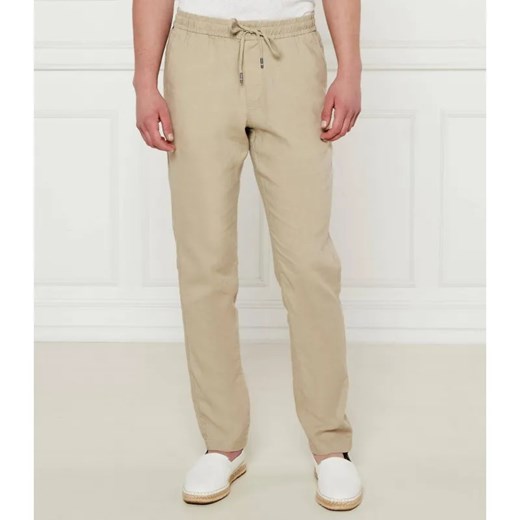 Tommy Hilfiger Lniane spodnie chino HARLEM | Relaxed fit ze sklepu Gomez Fashion Store w kategorii Spodnie męskie - zdjęcie 184510613