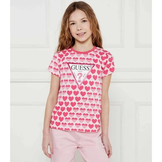 Guess T-shirt | Regular Fit ze sklepu Gomez Fashion Store w kategorii Bluzki dziewczęce - zdjęcie 184510901