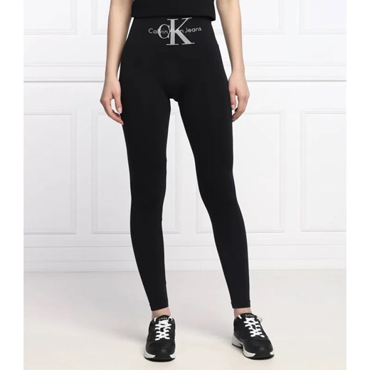 Calvin Klein Jeans Legginsy | Slim Fit | high waist ze sklepu Gomez Fashion Store w kategorii Spodnie damskie - zdjęcie 184510952